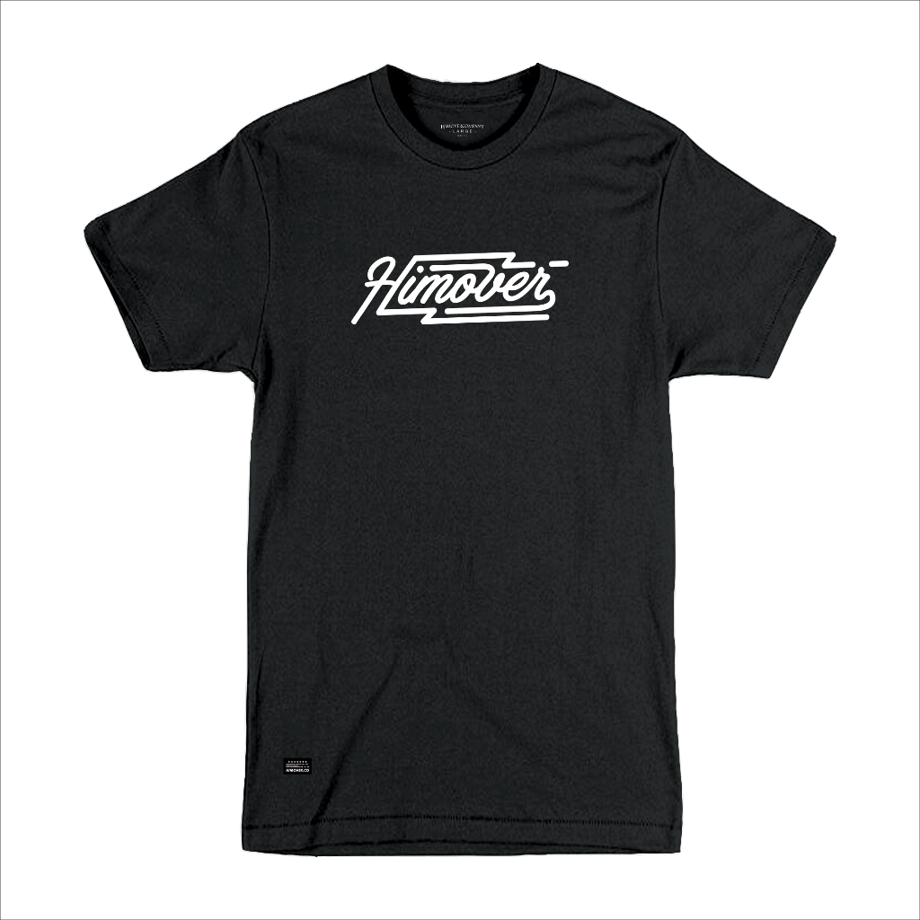 HIMOVER.Co Tshirt HITAM PRIA  ELECTROCITY BLACK COTTON COMBAT 24s