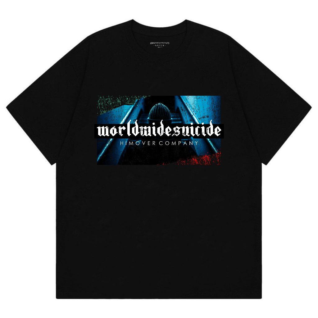 Himover.Co Tshirt ELEVATE Simple Elegan Distro Pria Hitam Lengan Pendek Katun Supersoft Combad 24s